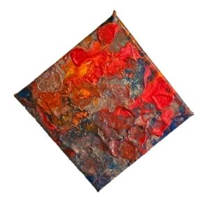 Hand Crafted original acrylic pouring on Canvas artwork fluid art handmade decor